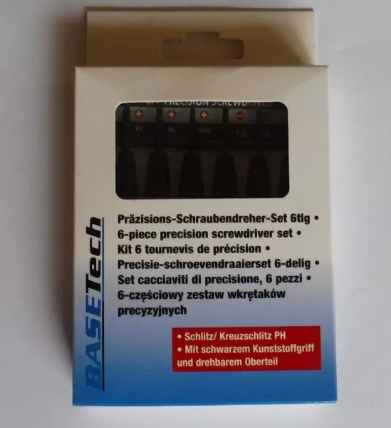 BASETech 1613611 Präzesions-Schraubendreher-Set 6tlg.