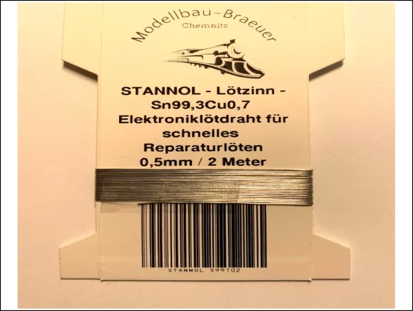 STANNOL 599102-1 Lötzinn Wickel Sn99,3Cu0,7