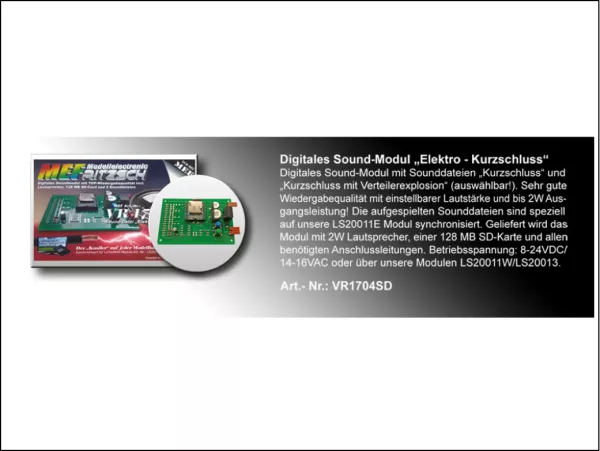Digitales Sound-Modul Elektro - Kurzschluss