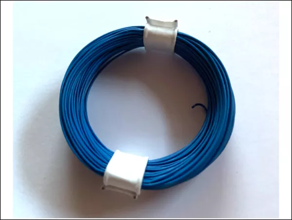 Litze 0,04 mm² 10 Meter Ring Blau