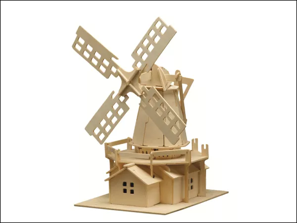 Pebaro 873 Holzbausatz Windmühle mittelschwer