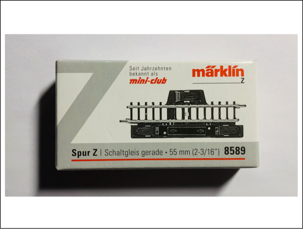 Märklin mini-club 8589 gerades Schaltgleis 55mm in OVP UNBESPIELT 