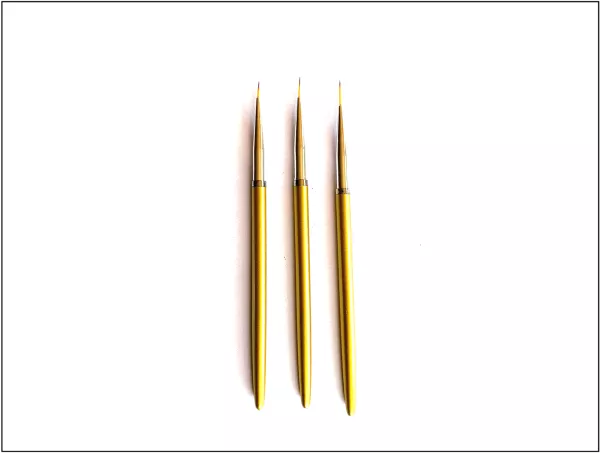 6 ultra-dünne professionelle Pinsel aus Kunststoff, 2 Sets, je 3 Pinsel