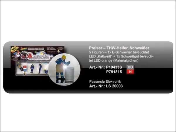 THW-Helfer Schweißer Spur H0 (P10433S)