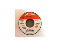 Stannol HS10-Fair Lötzinn Spule Sn99.3Cu0.7 100g 0.5mm