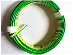 3-adriges Standart-Kabel 0,14mm² gelb-weiß-grün