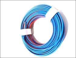 2-adriges Standart-Kabel 0,14mm² rot-blau