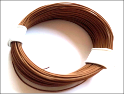 Litze 0,14 mm² 10 Meter Ring Braun