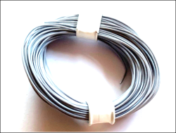 Litze 0,14 mm² 10 Meter Ring Grau