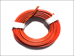 2-adriges Standart-Kabel 0,14mm² rot-braun