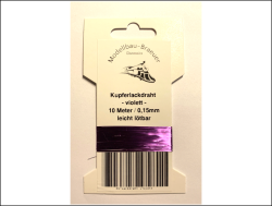 Kupferlackdraht Ø 0,15 mm - Violett/Lila - 10 Meter