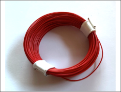 Litze 0,04 mm² 10 Meter Ring Rot