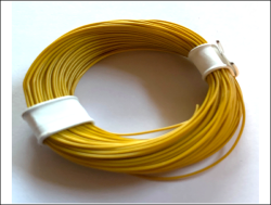 Litze 0,04 mm² 10 Meter Ring Gelb