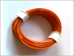Litze 0,04 mm² 10 Meter Ring Orange
