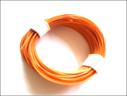 Kabel/Schaltdraht 0,5 mm² Orange 10 Meter