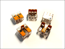 Wago 221-413 Compact Verbindungsklemme 4 mm² 3-Leiter alle Leiterarten 10 Stück 0,2 - 4mm²