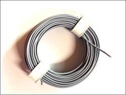 Kabel/Schaltdraht 0,5 mm² Grau 10 Meter