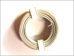 Kabel/Schaltdraht 0,5 mm² Weiss 10 Meter