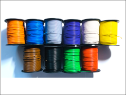 100m Rolle - Miniaturkabel Litze flexibel LIY 0,14mm² - 10 verschiedene Farben