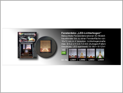 LD004 Fensterdeko LED Lichterbogen Version 4