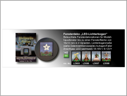 LD008 Fensterdeko LED Lichterbogen Version 8