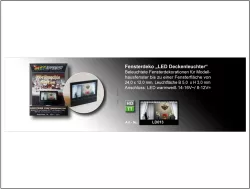 LD013 Fensterdeko "LED Deckenleuchter"