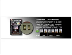 LD031 Fensterdeko "LED Lichterbogen" Version 1