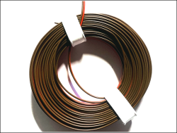 2-adriges Standart-Kabel  0,08mm²  rot-braun